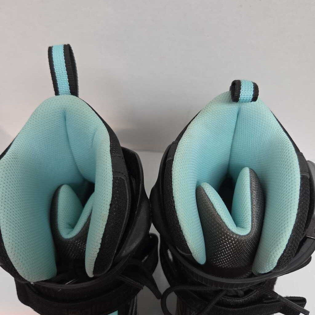 Rollerblade Zetrablade Inline Skates Black/Grey Size Women's 8 Preowned