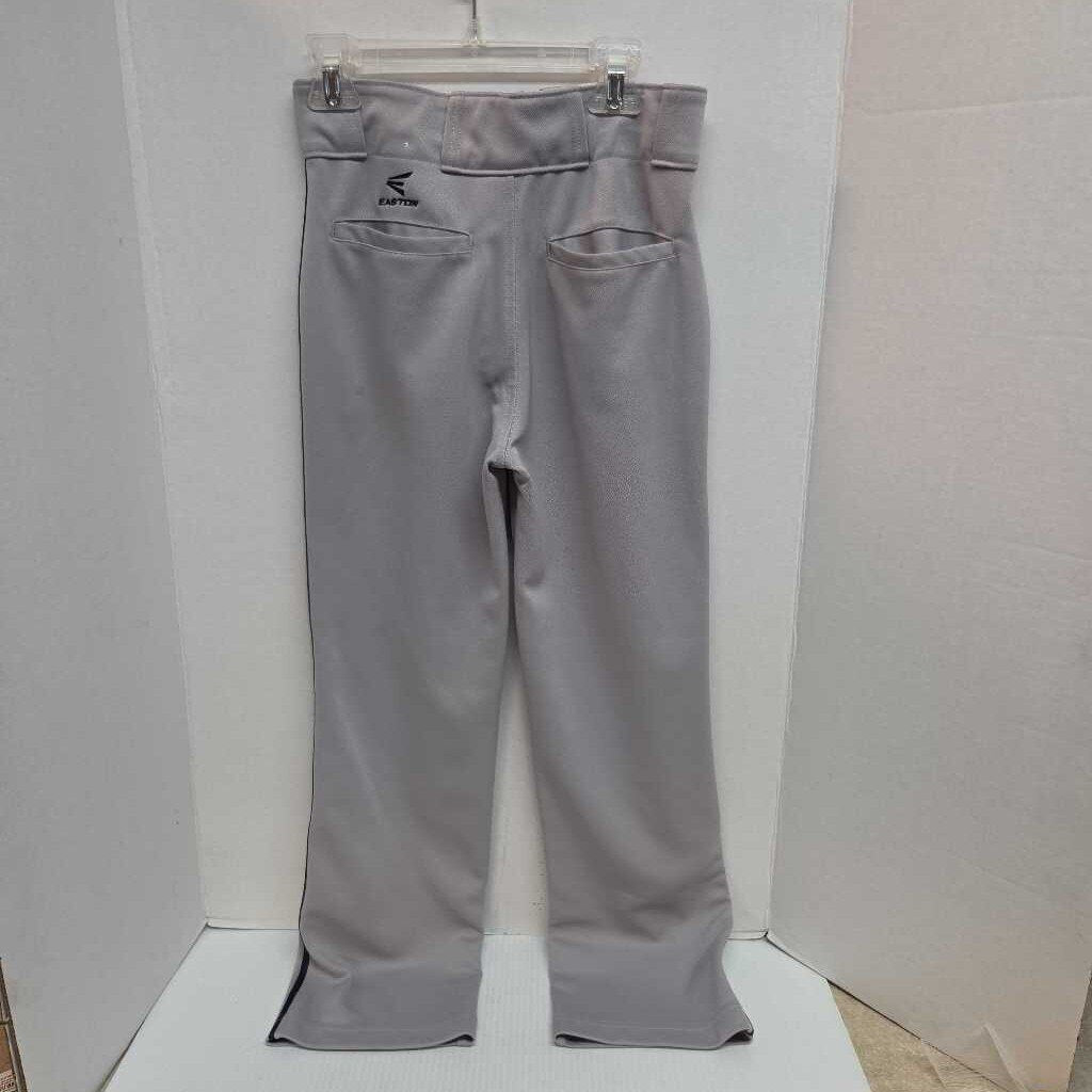 Easton Baseball Pants Grey With Black Pinstripe Full Length Size Youth Large Preowned