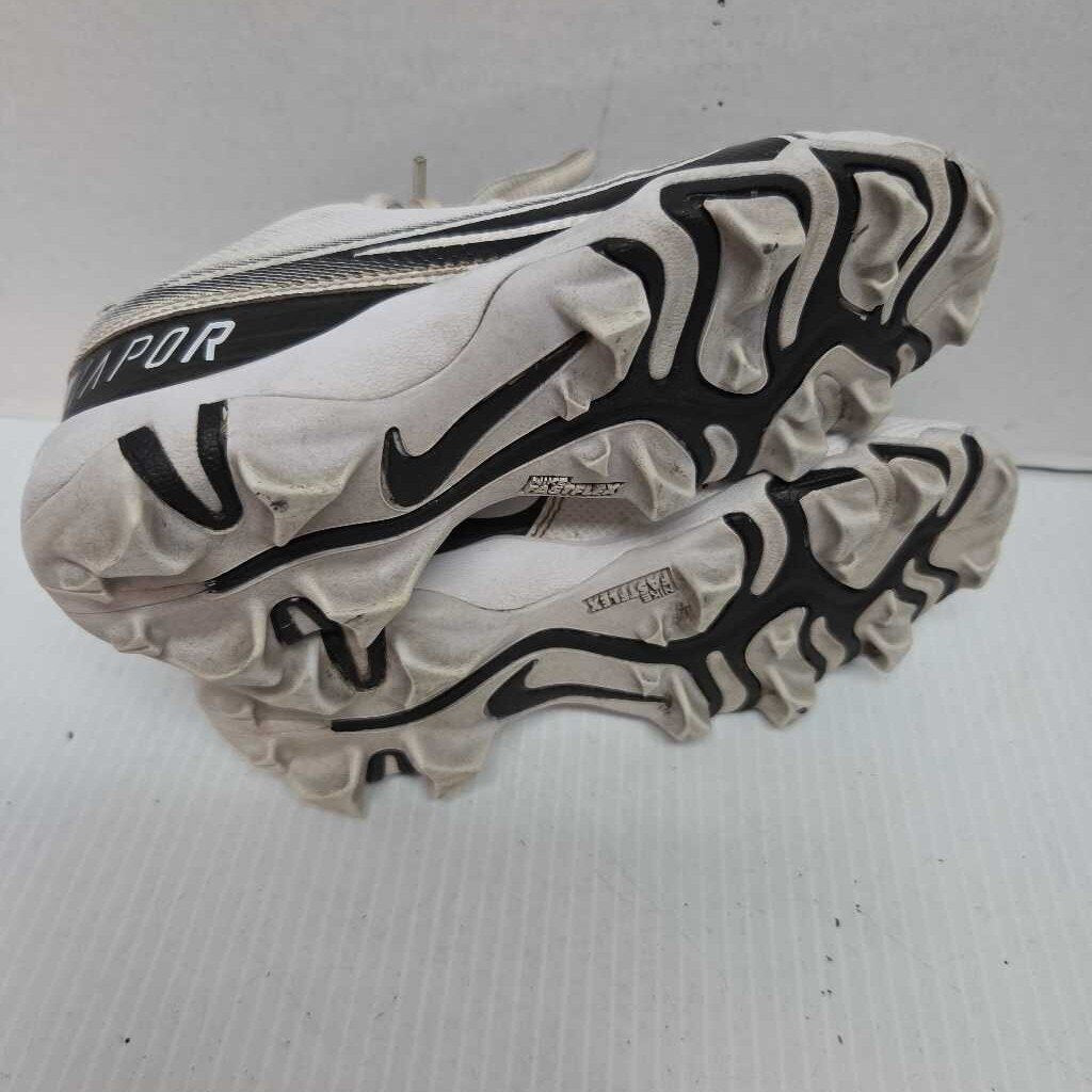 Nike Vapor Molded Baseball Cleats White/Black Size 2 Preowned
