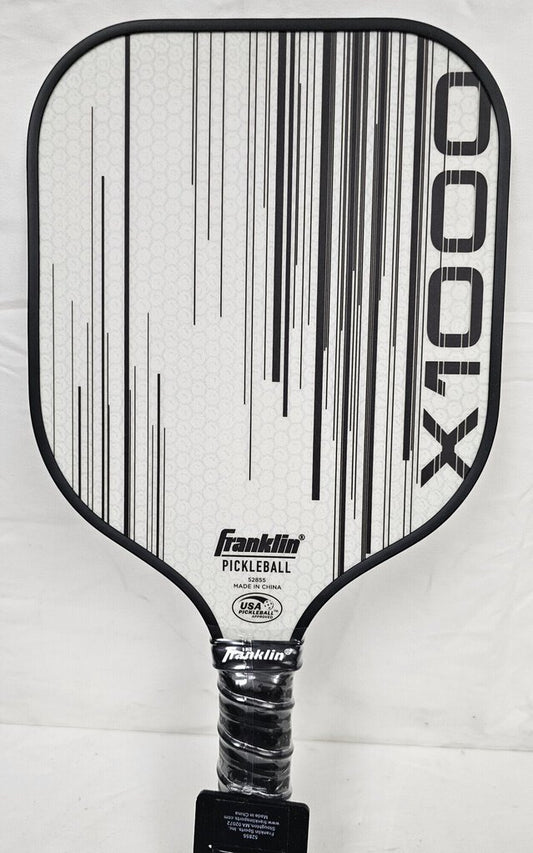Franklin X1000 Pickleball Paddle, Fiberglass Surface, 7.7oz-8.2oz, 13mm