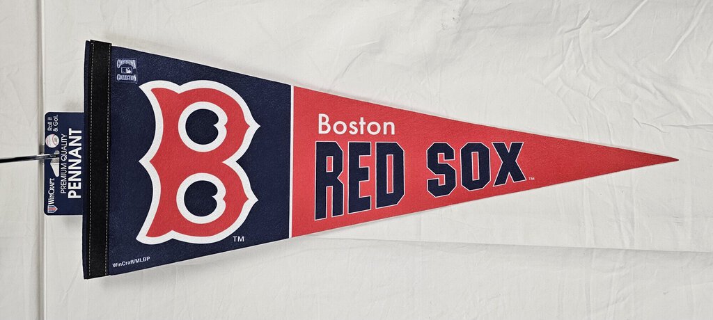 Boston Red Sox Pennant, Cooperstown Collection, Felt, Officially Licensed, Size: 12in x 30in. New