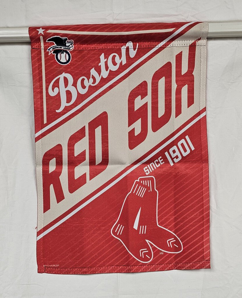 Boston Red Sox Garden Flag, Cooperstown Collection, 2 Sided Design, Size: 12.5in x 18in, Indoor and outdoor use, 100