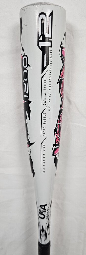 Franklin Venom (-12) T-Ball Bat, USA Baseball Certified, Size: 24/12