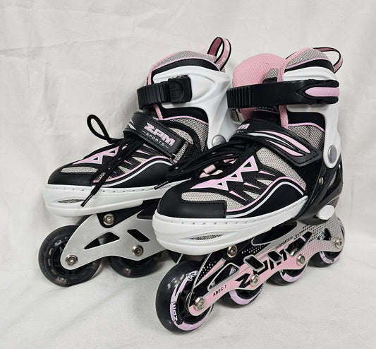 2pm Sports Cytia Adjustable Inline Skates with Light Up Wheels, Youth Sizes: Y9-Y12