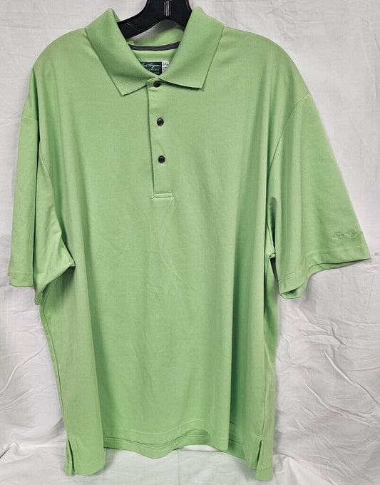Ben Hogan Performance Power Air Golf Polo, Lime, Mens Size: 2XL
