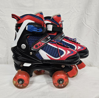 MammyGol Adjustable Kids Roller Skates with Light Up Wheels, Size: 1-4