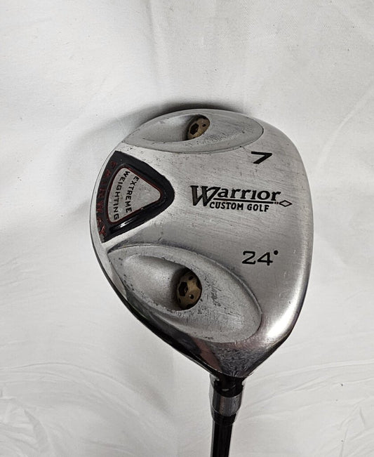 Warrior 7 Wood Faiway Extreme Weighting, 24 Degree Loft, Mens Right Hand, Graphite Shaft