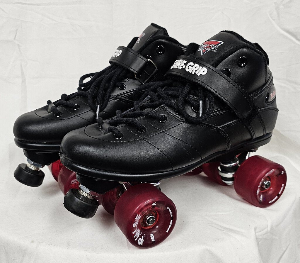 Sure-Grip International Rebel Quad Skates, Black, Size: 11