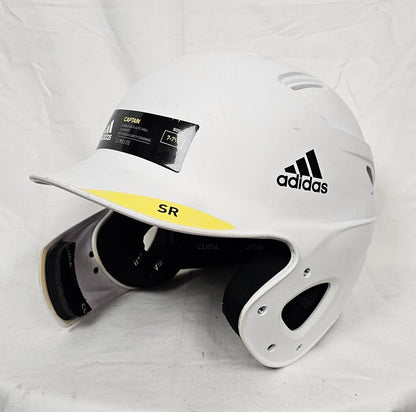 Adidas Captain Batting Helmet with Jaw Guard, Size: 7-7 5/8, Size: Sr