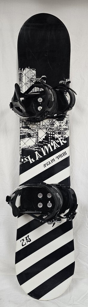 Lamar Team Mini Snowboard wirth Lamar Bindings, Size: 125cm