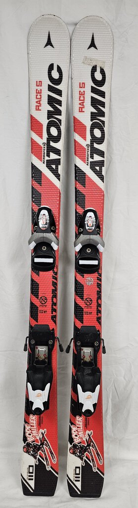 Atomic Race 5 Bode MIller Junior Skis with Look Bindings, Size: 110cm