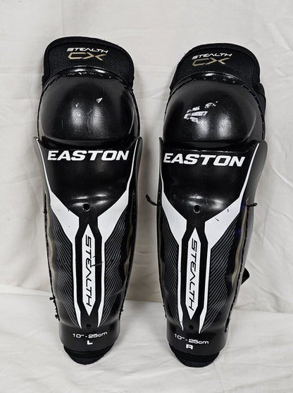 Easton Stealth CX Hockey Shin Guards, Size: 10in.