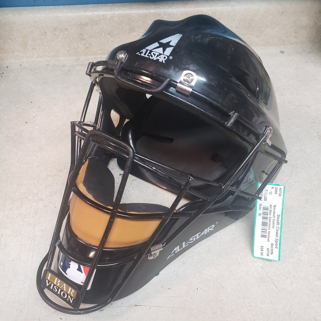 All-Star Catchers Helmet, Bbl/Sftb, Size: Sr