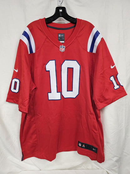 New England Patriots #10 Mac Jones Jersey, Red, Size: XL