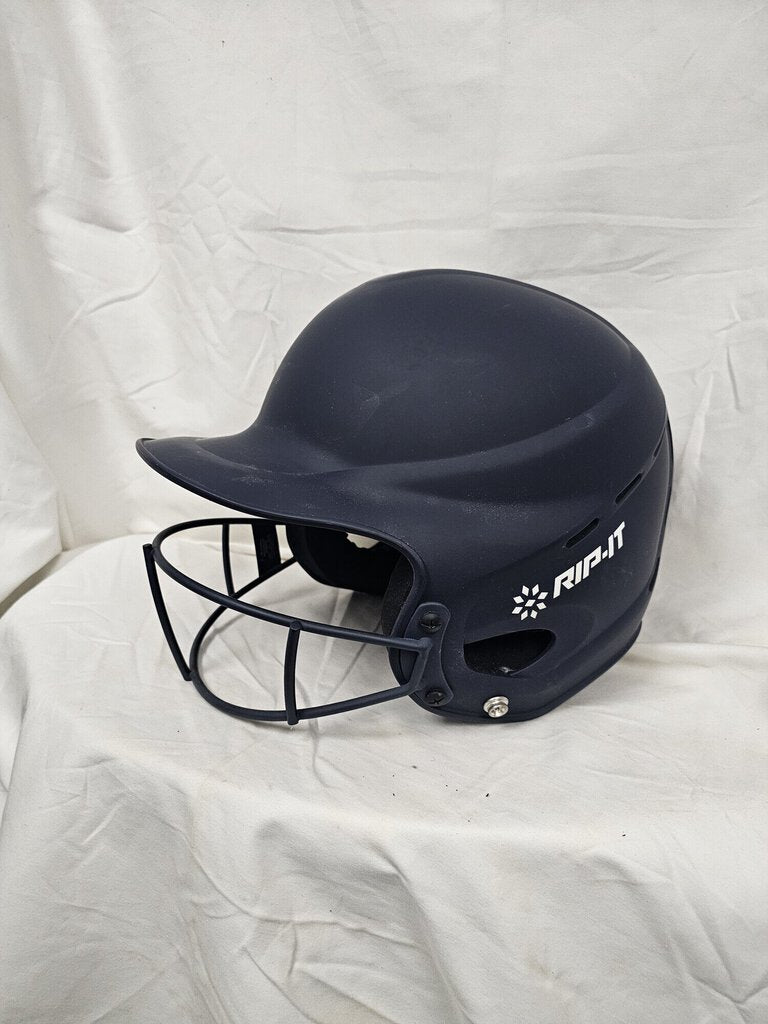 Rip-It Softball Batting Hemlet With Mask, Navy, Size: XL