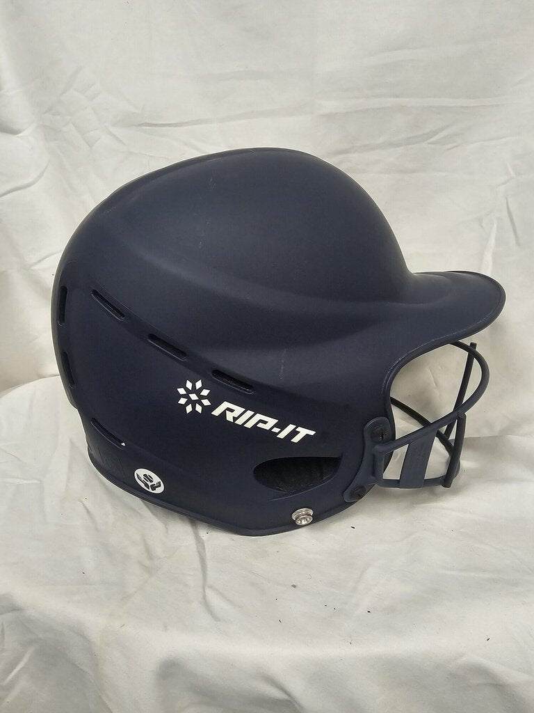 Rip-It Softball Batting Hemlet With Mask, Navy, Size: XL