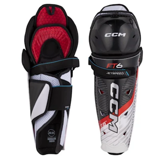 CCM Jetspeed FT6 Shin Guards - Junior