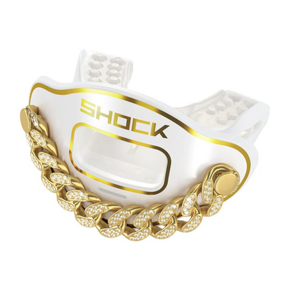 SHOCK DOCTOR Max Airflow 3D Bling Chain Football Mouthguard