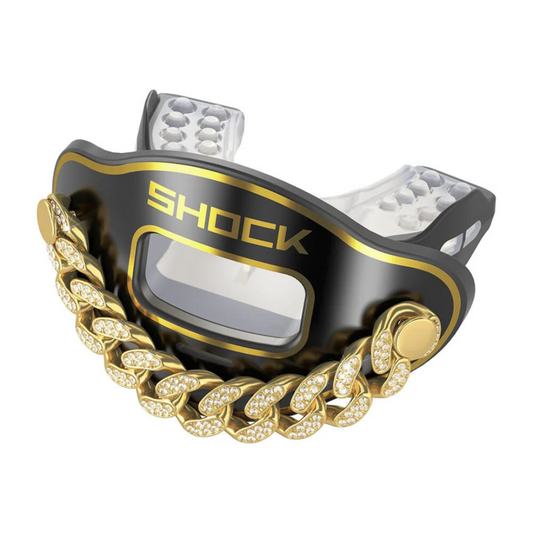 SHOCK DOCTOR Max Airflow 3D Bling Chain Football Mouthguard