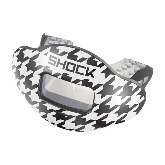 SHOCK DOCTOR Black/White Hounds Football Mouthguard