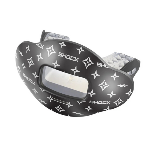 SHOCK DOCTOR Max AirFlow Black Lux Football Mouthguard