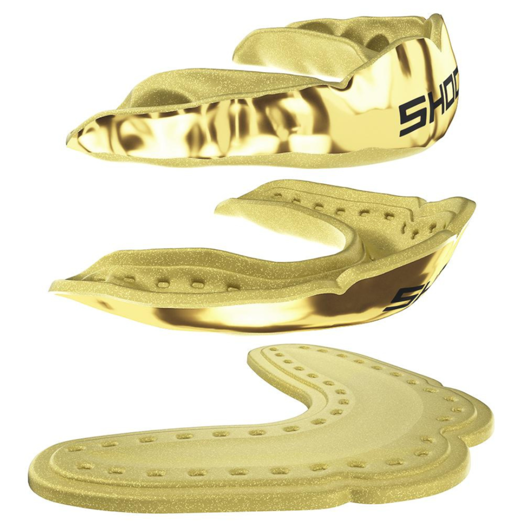 SHOCK DOCTOR MircroFit Gold Chrome Mouthguard