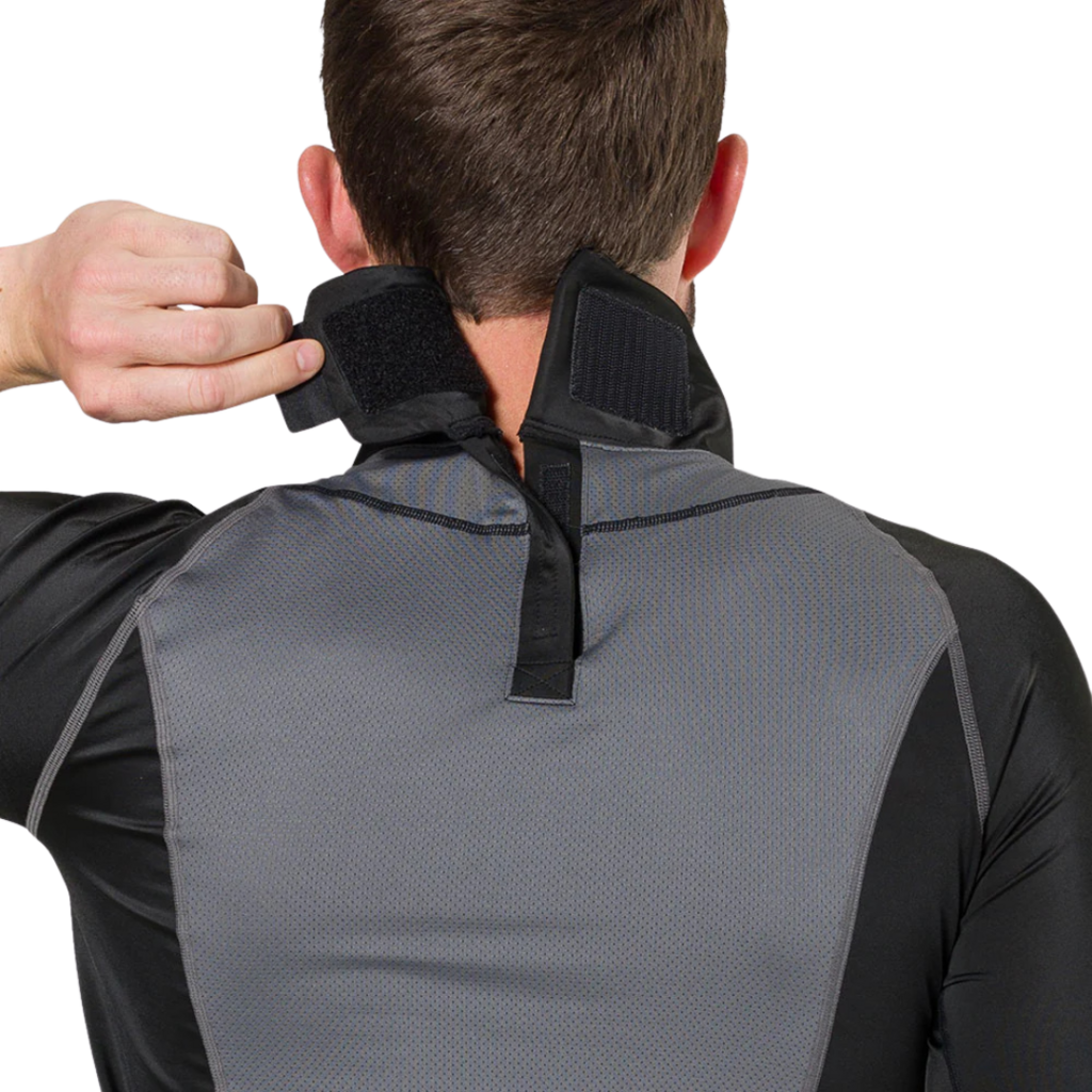 SHOCK DOCTOR Ultra Compression Hockey Short Sleeve Shirt With Integrated Neck Guard