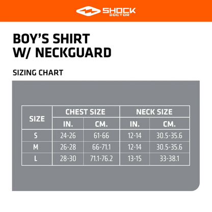 SHOCK DOCTOR Ultra Compression Hockey Short Sleeve Shirt With Integrated Neck Guard