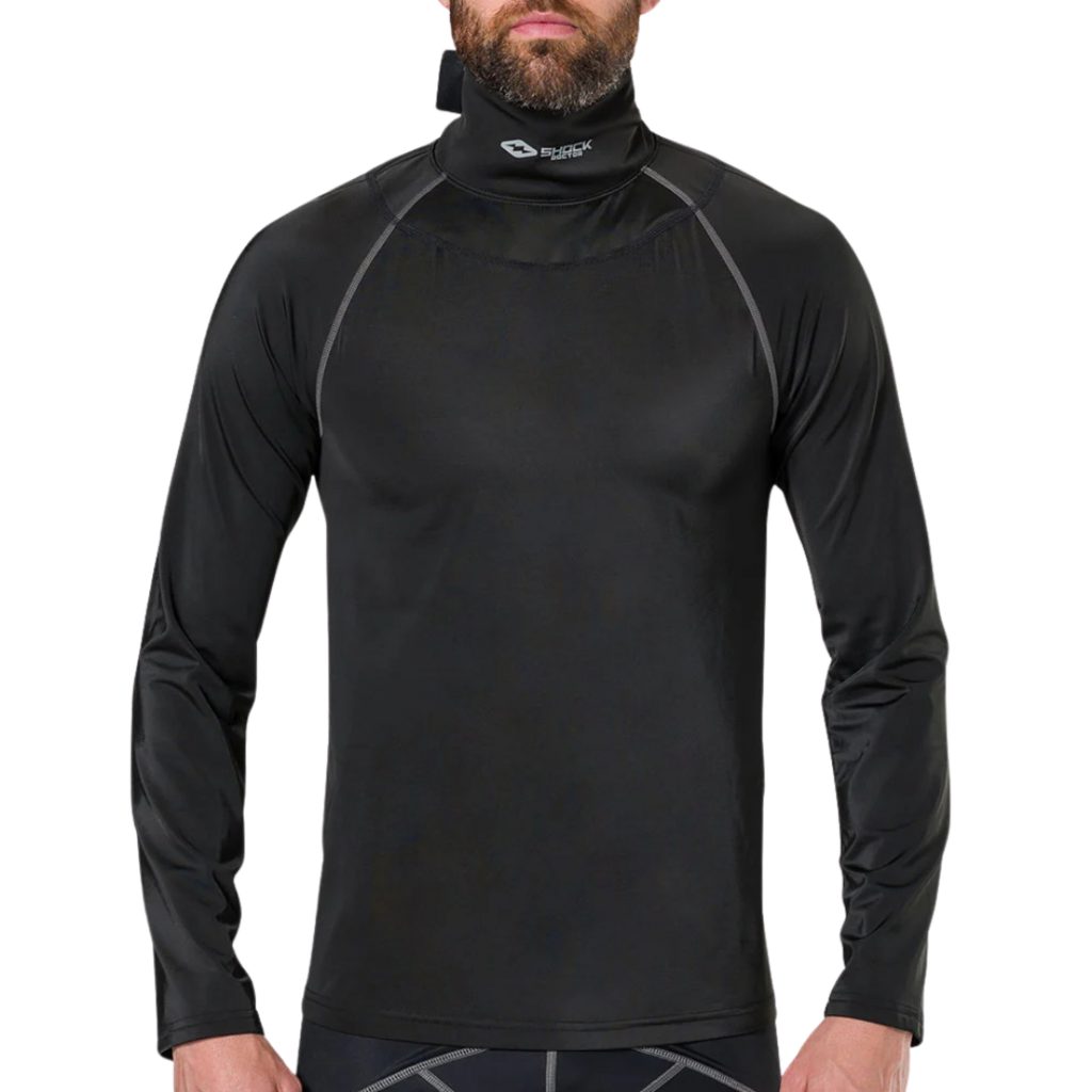 SHOCK DOCTOR Ultra Compression Hockey Long Sleeve Shirt With Integrated Neck Guard