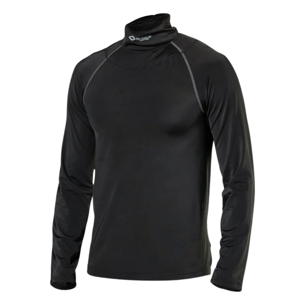 SHOCK DOCTOR Ultra Compression Hockey Long Sleeve Shirt With Integrated Neck Guard