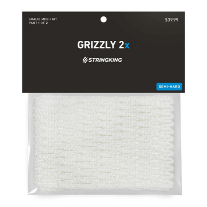 STRINGKING Grizzly 2X Semi-Hard Performance Mesh Piece - Goalie