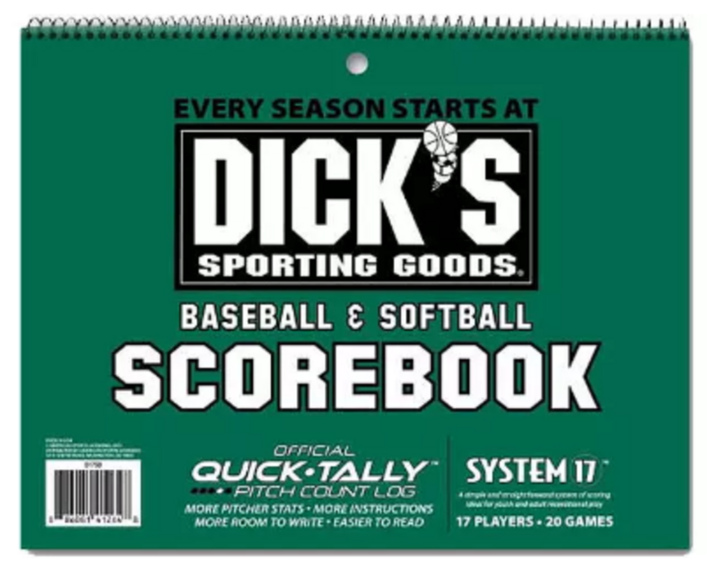 Baseball/Softball Spiralbound Scorebook