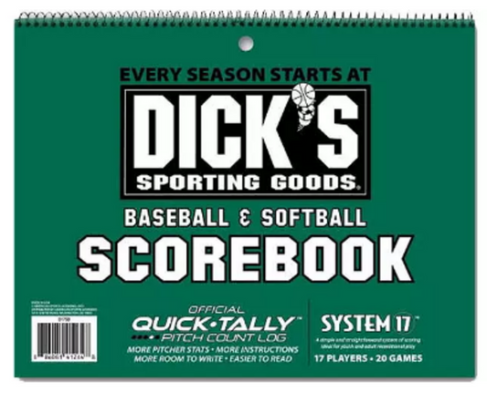 Baseball/Softball Spiralbound Scorebook