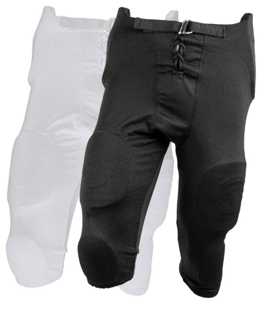 TAG 7 Pad Integrated Football Pants, Black, Adult 2XL