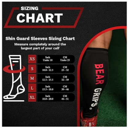 Bear Grips Shin Protection, 1 pair, Adult Small
