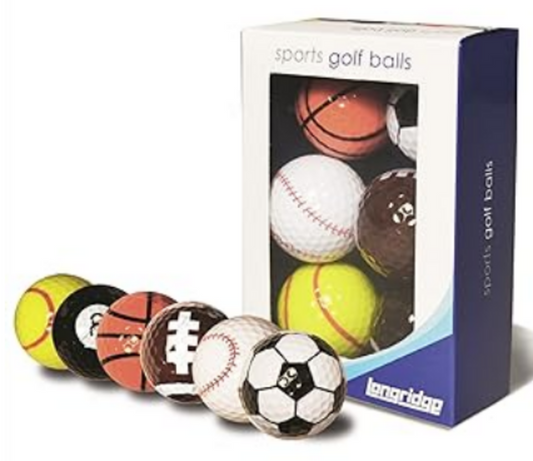 Longeridge Sports Golf Balls, 6 pack
