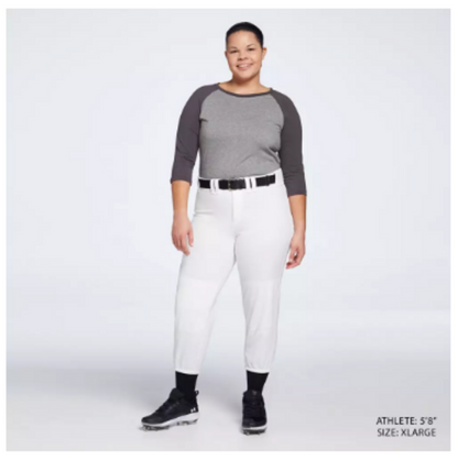Mizuno MVP Pro Women's Softball Pants, Size XL, White