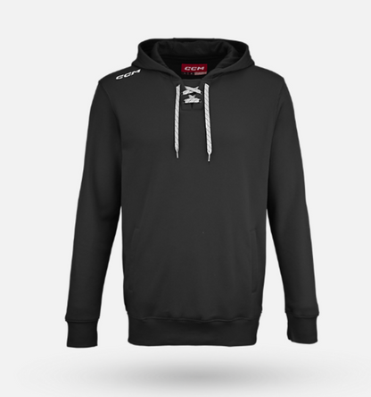 CCM Fleece Jersey Hoodie - Black - Mens XS