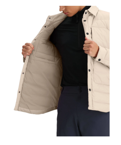 Obermeyer Explorer Mens Down Shirt - Cement - Small