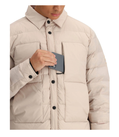 Obermeyer Explorer Mens Down Shirt - Cement - Small