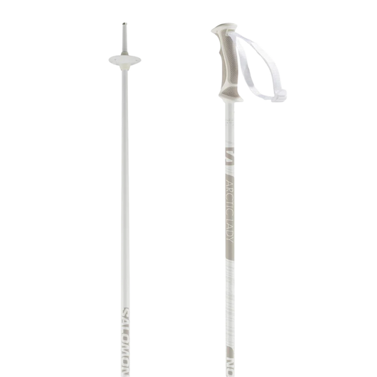 Salomon Arctic Lady Ski Poles | 42"/105cm | White/Grey | All-Mountain