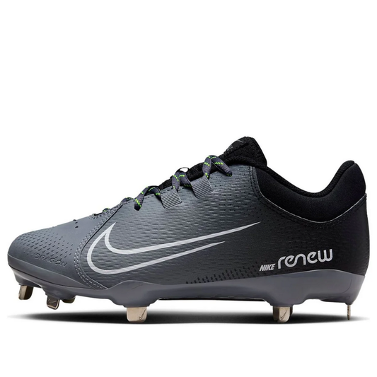 Nike HyperDiamond 4 Pro Metal Softball Cleats | Women's 9.5 | Black/White-Cool Grey-Volt
