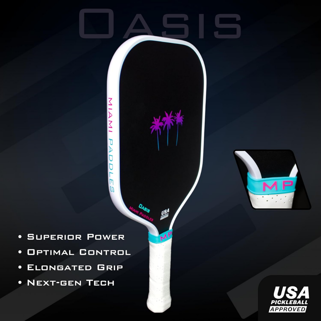 Miami Paddles Oasis Carbon Fiber Pickleball Paddle