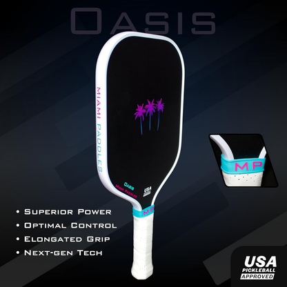 Miami Paddles Oasis Carbon Fiber Pickleball Paddle