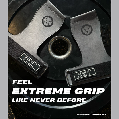 Mammal Strength V3 Gymnastic Hand Grips | Large | Weight Lifting Bar Grips