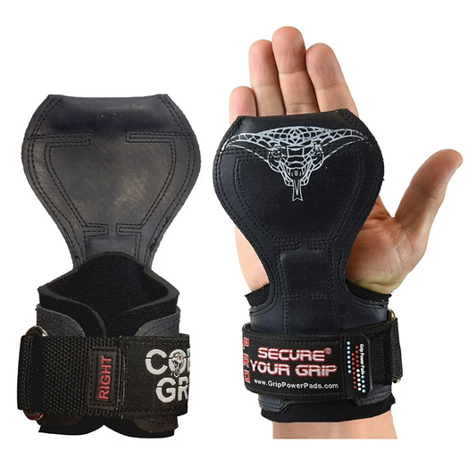 Grip Power Pads Cobra Grip Pro Skull Weight Lifting Gloves | One Size