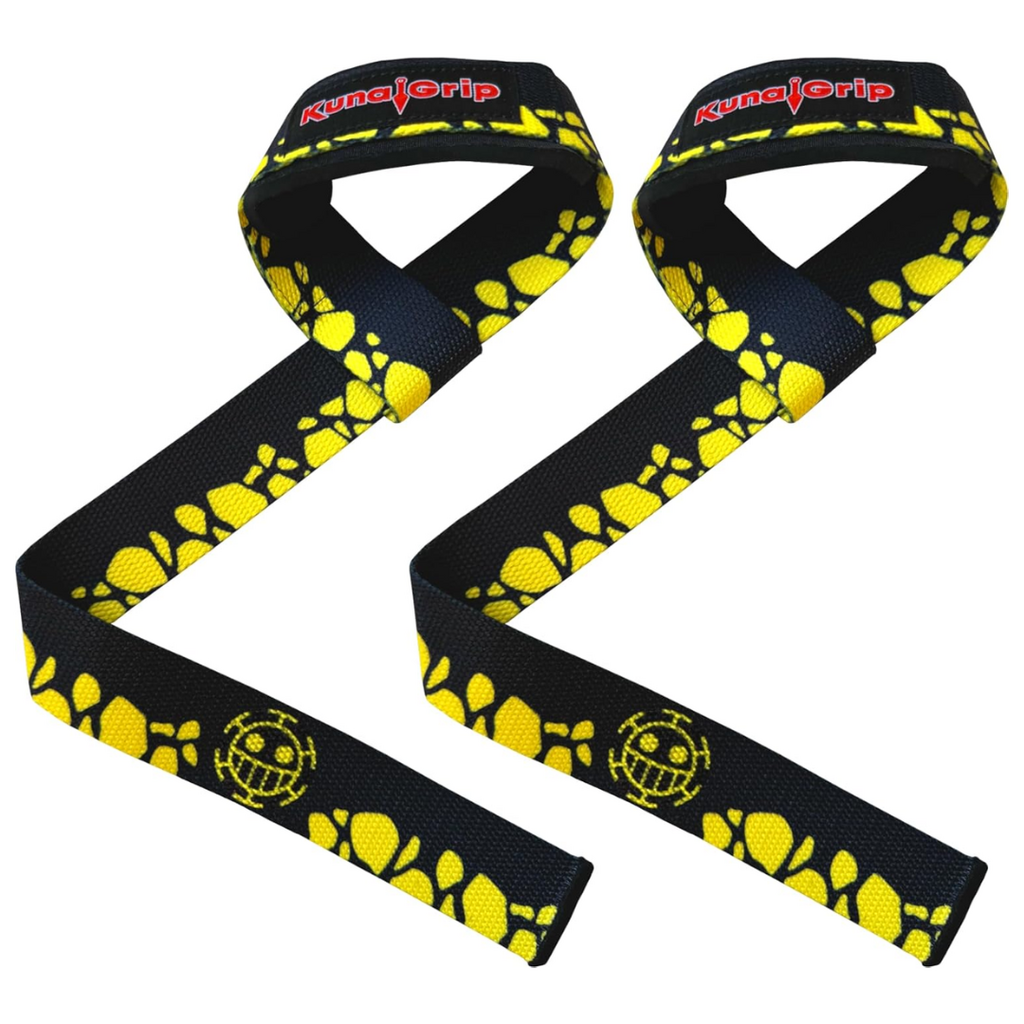 KunaiGrip Anime Padded Lifting Straps | 1 Pair | 23.5 Inches | Black