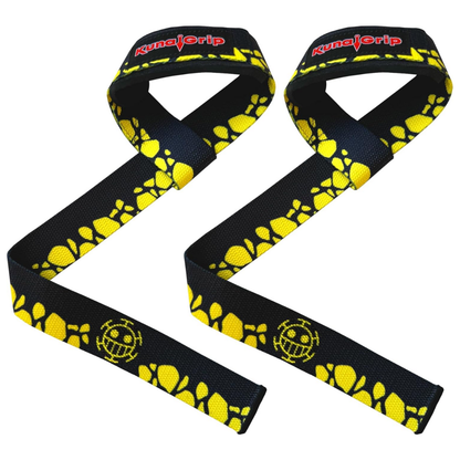 KunaiGrip Anime Padded Lifting Straps | 1 Pair | 23.5 Inches | Black