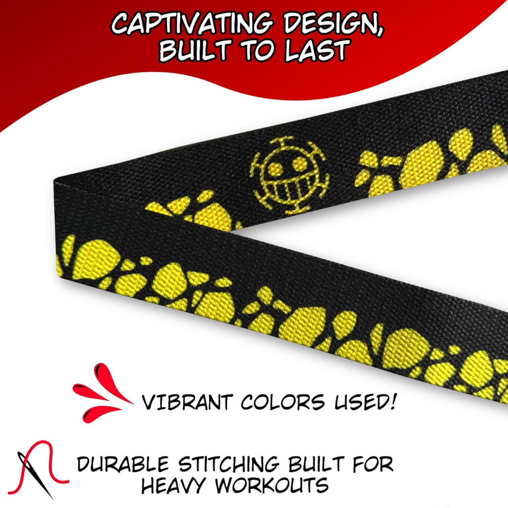 KunaiGrip Anime Padded Lifting Straps | 1 Pair | 23.5 Inches | Black