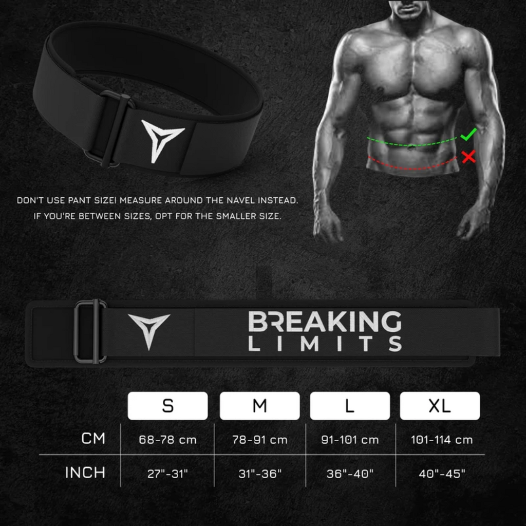Breaking Limits Weight Lifting Belt | Large | Black